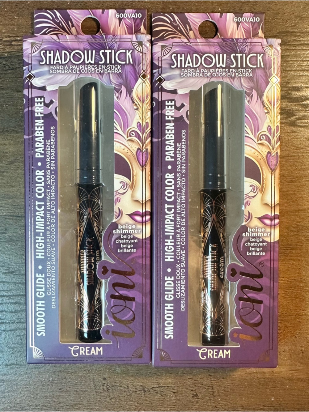 Ioni Veil Of Allure Shadow Stick~Cream (Beige Shimmer)~High Impact Color 2pc NEW